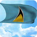 3D Saint Lucia Flag Wallpaper APK