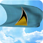 3D Saint Lucia Flag Wallpaper 图标