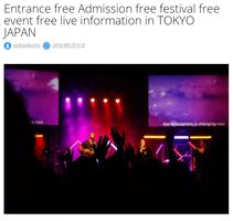 Free festival event in TOKYO Cartaz