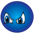 Angry Ball Blue icône