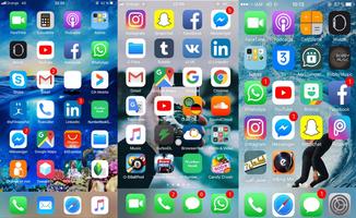 iLauncher Iphone X - iOS 11 Launcher And Iphone 7 โปสเตอร์