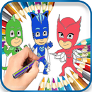 PJ Adventure Masks Coloring Book APK