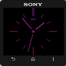Violet Style clock widget APK