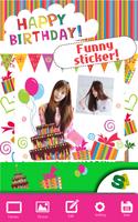 Happy Birthday Photo Editor Affiche