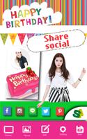 Happy Birthday Photo Editor capture d'écran 2