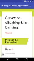 eBanking Survey App पोस्टर