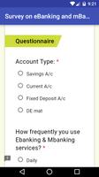 eBanking Survey App स्क्रीनशॉट 1