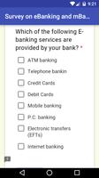 eBanking Survey App تصوير الشاشة 2