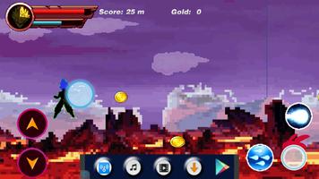 Dragon Saiyan Stickman battle screenshot 2