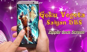 Goku Vegeta Saiyan DBS Zipper Lock Screen screenshot 1