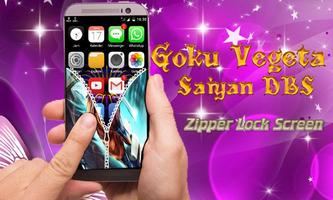 Goku Vegeta Saiyan DBS Zipper Lock Screen screenshot 3