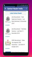 برنامه‌نما Sarkari Naukri India - Free Govt Job Alerts عکس از صفحه