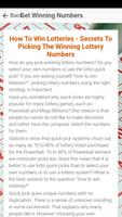 How To Win Lotto -Lottery Tips تصوير الشاشة 1