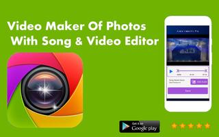 Video Maker de fotos con Song & Video Editor Pro captura de pantalla 1