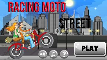 Racing Moto Street Poster