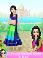 Indian Wedding Bride Fashion Dressup and Makeover 스크린샷 1