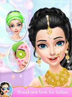 Indian Wedding Bride Fashion Dressup and Makeover screenshot 2