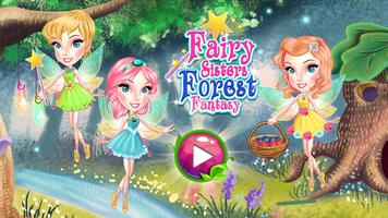 Fairy Sisters Forest Fantasy Affiche