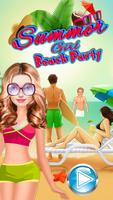 Summer Vacation Girls Beach Party Poster