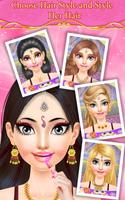 Indian Princess Doll Bride Dress Up  Salon Games captura de pantalla 3