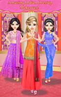 Indian Princess Doll Bride Dress Up  Salon Games Poster