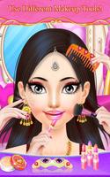 Indian Princess Doll Bride Dress Up  Salon Games captura de pantalla 2
