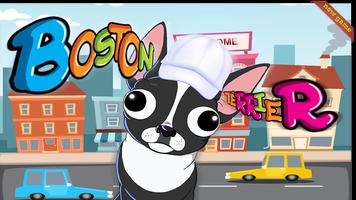 Funny Boston Terrier Affiche