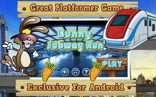 Bunny Subway Run Affiche