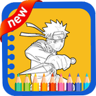 Anime Coloring Game أيقونة