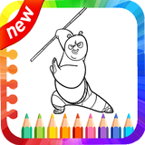 Kong Fu Panda Coloring Game icône