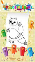 Kong Fu Panda Coloring Game captura de pantalla 1