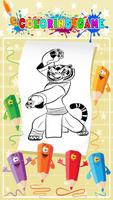 Kong Fu Panda Coloring Game captura de pantalla 2