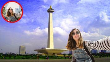 Photo Editor On Monas Jakarta Affiche