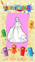 Best Coloring Game Princess Affiche