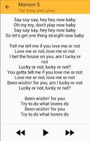 Maroon 5 Top Songs and Lyrics What Lovers Do 스크린샷 2