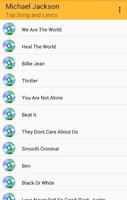 Michael Jackson Top Songs and Lyrics screenshot 1