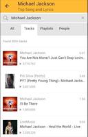 برنامه‌نما Michael Jackson Top Songs and Lyrics عکس از صفحه
