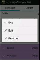 Shopping List in Sinhala imagem de tela 1