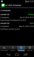 SA SMS Scheduler اسکرین شاٹ 3