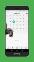 Cat Walks Beautiful in Phone Adorable Joke Plakat