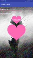 love calculator الملصق