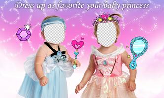 Baby Princess Photo Montage Affiche