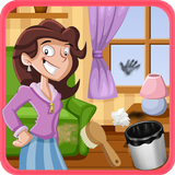 House Clean up Kids Game icône