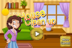 House Clean up Kids Game Affiche