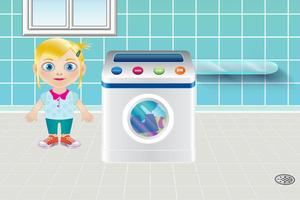 Washing Clothes Kids Games capture d'écran 2