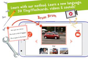 Sami Tiny Flash Cards Transportation kids apps screenshot 1