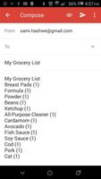 My Grocery List capture d'écran 1