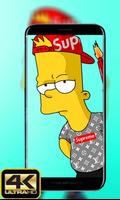 Bart x Supreme Wallpapers HD Affiche