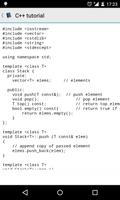 برنامه‌نما C++ tutorial عکس از صفحه