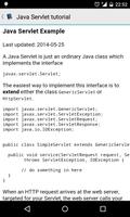 برنامه‌نما Java servlet tutorial عکس از صفحه